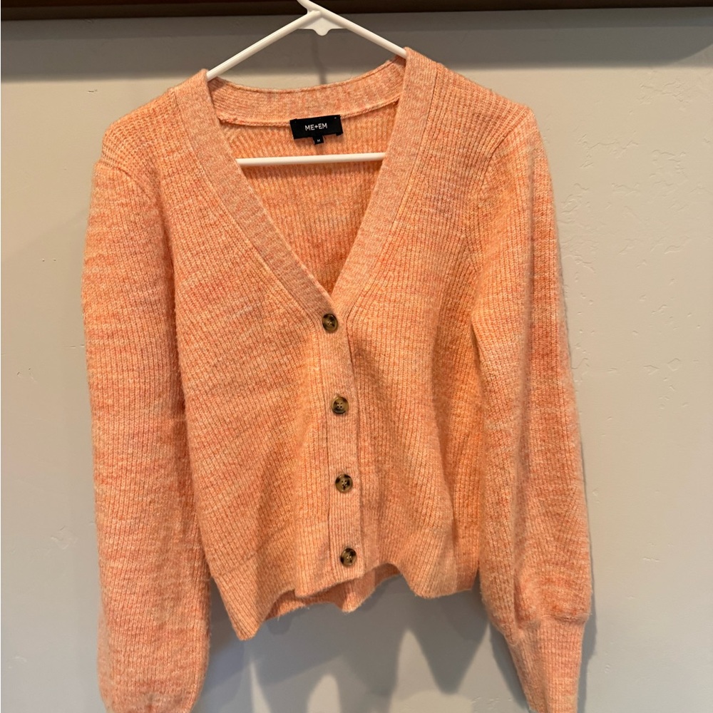 Me Jane Women's Soft Coral Cardigan Sweater
